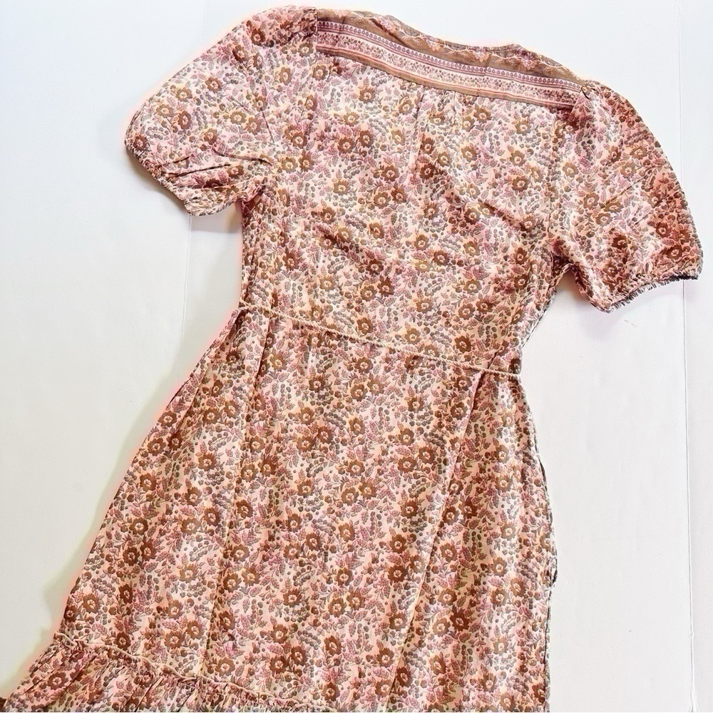 NEW Faherty Women’s Orinda Floral Print Organic Cotton Maxi Dress Earth Print - Picture 10 of 12